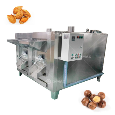 아몬드 너트 곡물 로스팅을 위해 1100kw 가스 및 전기 땅콩 로스팅 기계