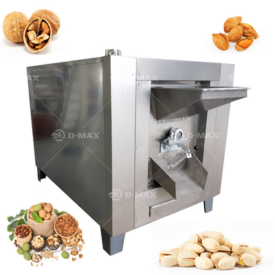 아몬드 너트 곡물 로스팅을 위해 1100kw 가스 및 전기 땅콩 로스팅 기계