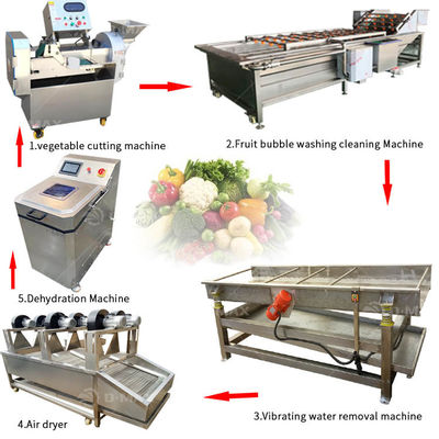 식품 음료 펠 페퍼 및 망고 등급 청소 생산 라인