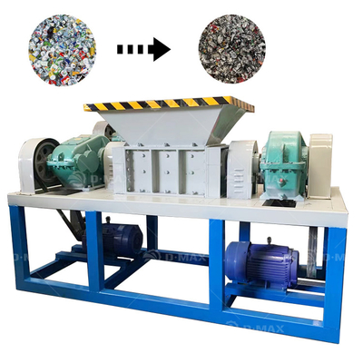 재활용 폐기물 금속 HDPE 덩어리 및 카드본 폐기물을 위한 이중 셰프트 쉐리더