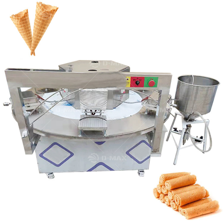 300pcs/h 용량 전기/가스 맛있는 웨이퍼 쿠키를 위한 크립피 쿠키 롤 메이커